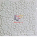 Round Super White Smoothed Crystal Mosaic Tile (CFC252)